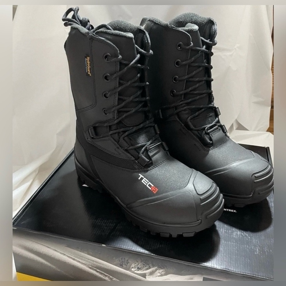 Ski-Doo TEC+ Boots Black Waterproof Primaloft Insulated Unisex NIB